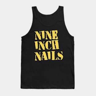 nine ich nails yellow Tank Top